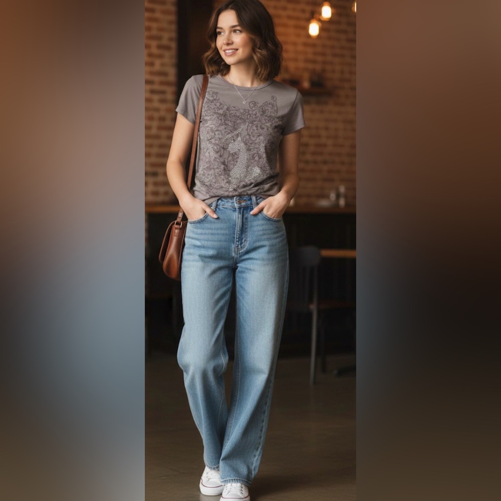 Vintage Y2K Baby Phat Sequin Shirt Size medium